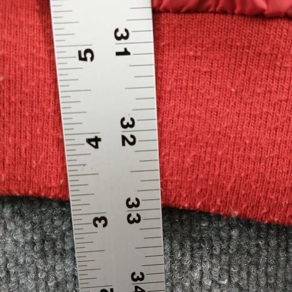 Lot29 Premium Wear Men's Full Zip Windbreaker Jacket Red XXXL Chest Striped - Picture 15 of 16